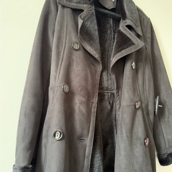 BALMAIN Black Double-Breasted Coat - Picture 3 of 9